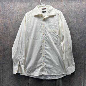 Eton Shirt Men 17/ 43 Beige Casual Button Down Preppy Dress Cotton Wrinkle Free